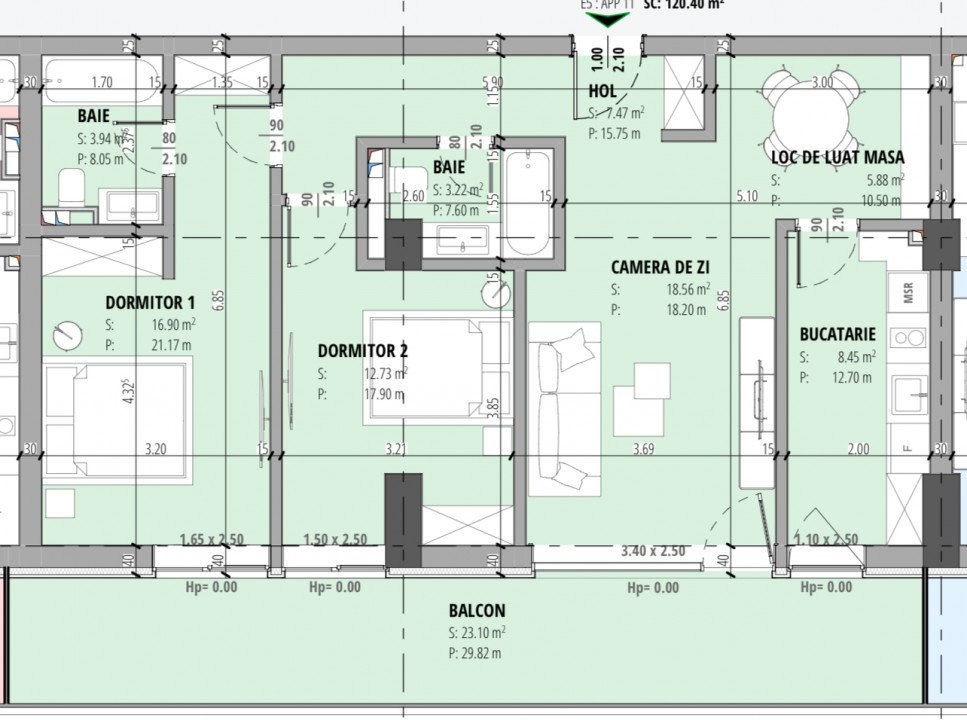 Oportunitate! Apartament 3 camere, Campusul Universitar Constanta