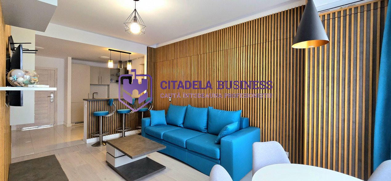Apartament 2 camere, mobilat si utilat, la 50 ml de plaja in Complex Onix Mamaia