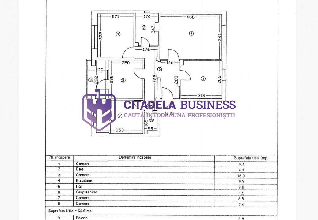 Apartament 4 camere decomandat, centrala pe gaz, zona Casa de Cultură