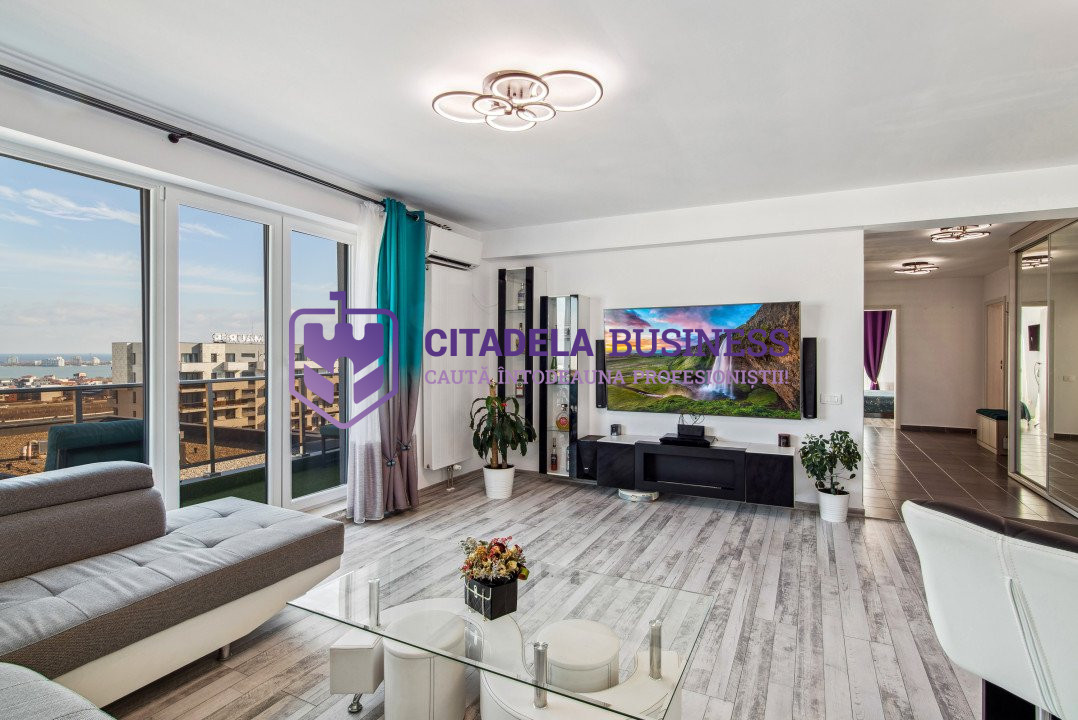 Penthouse 4 camere, mobilat si utilat premium in Complex Maurer, Tomis Plus 