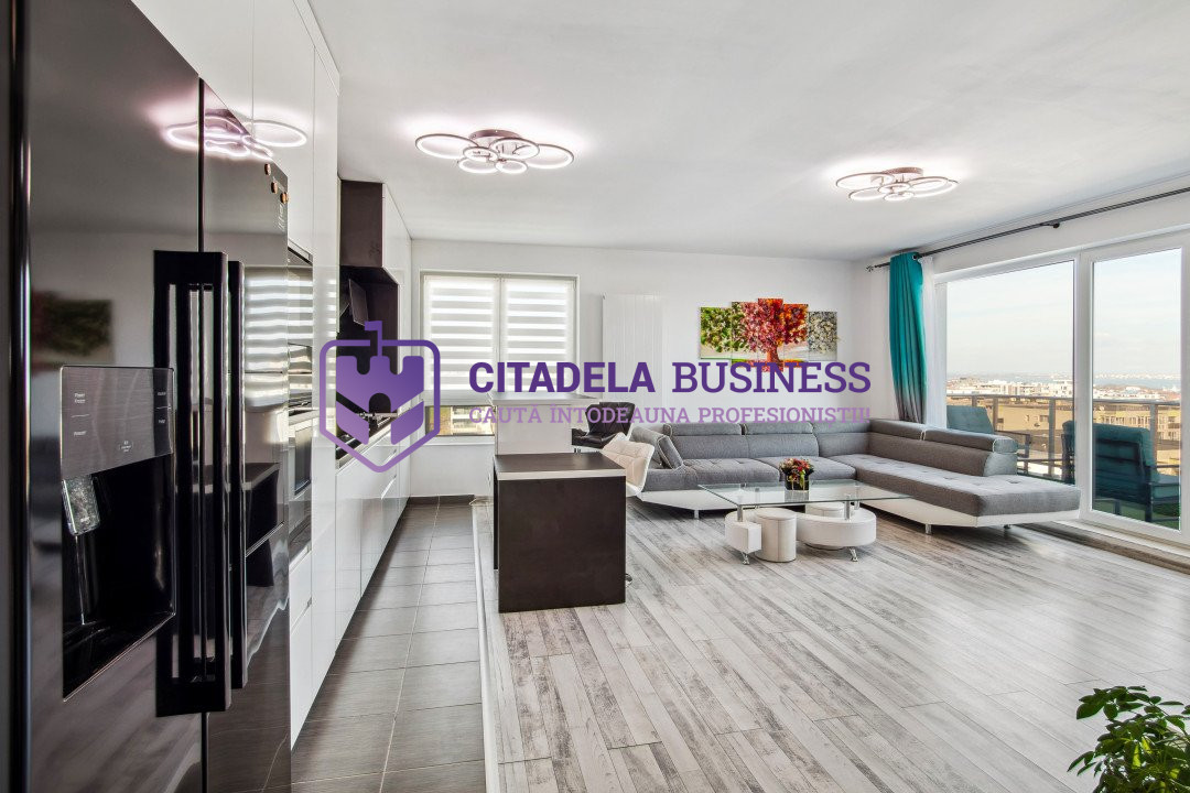 Penthouse 4 camere, mobilat si utilat premium in Complex Maurer, Tomis Plus 