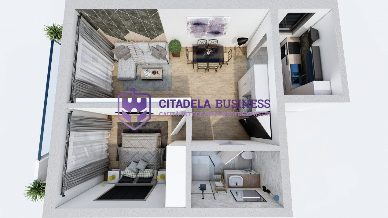 Bloc cu piscina pe acoperis in Mamaia Nord - Apartament finisat la cheie