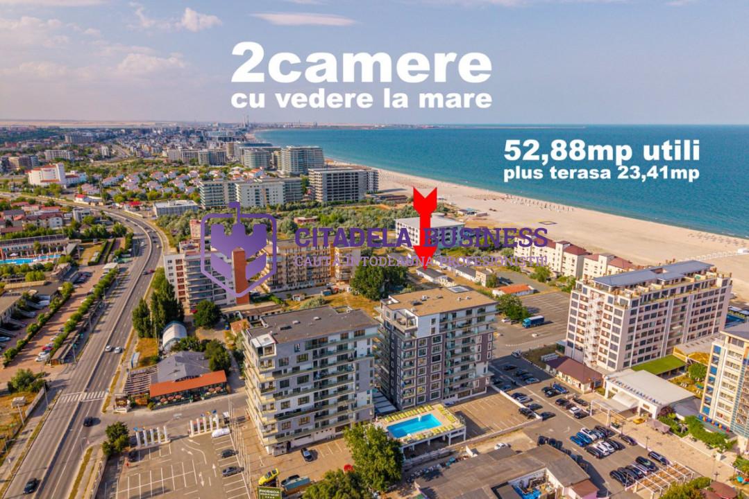 Apartament cu vedere dubla – mare si lac – in inima statiunii Mamaia