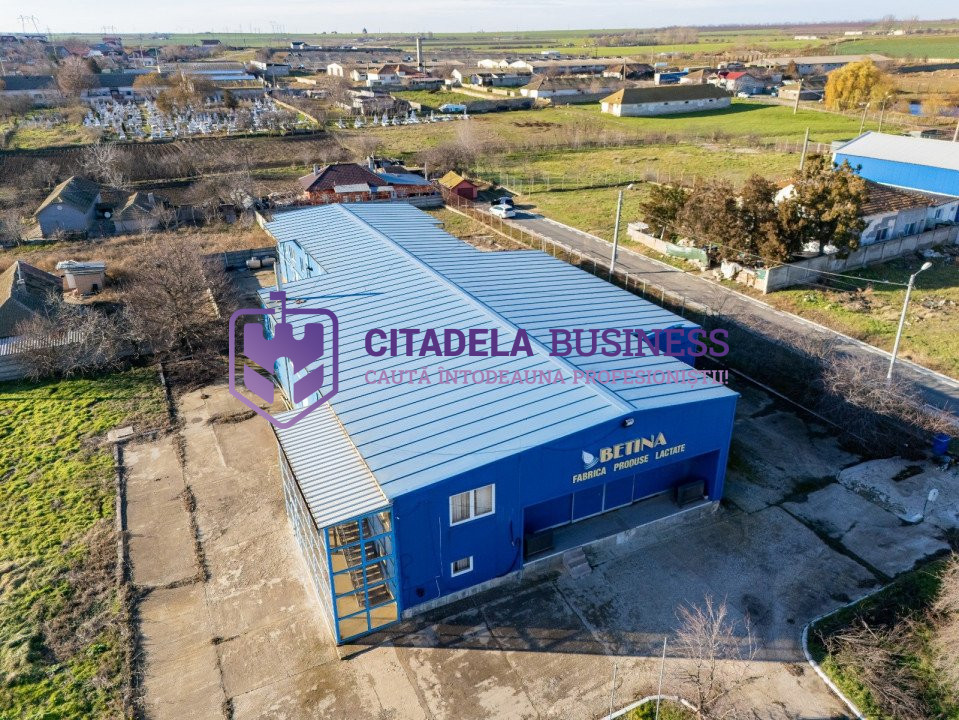 HALA ideala pentru PRODUCTIE ALIMENTARA, Poiana, Ovidiu – 827 mp, teren 4066 mp