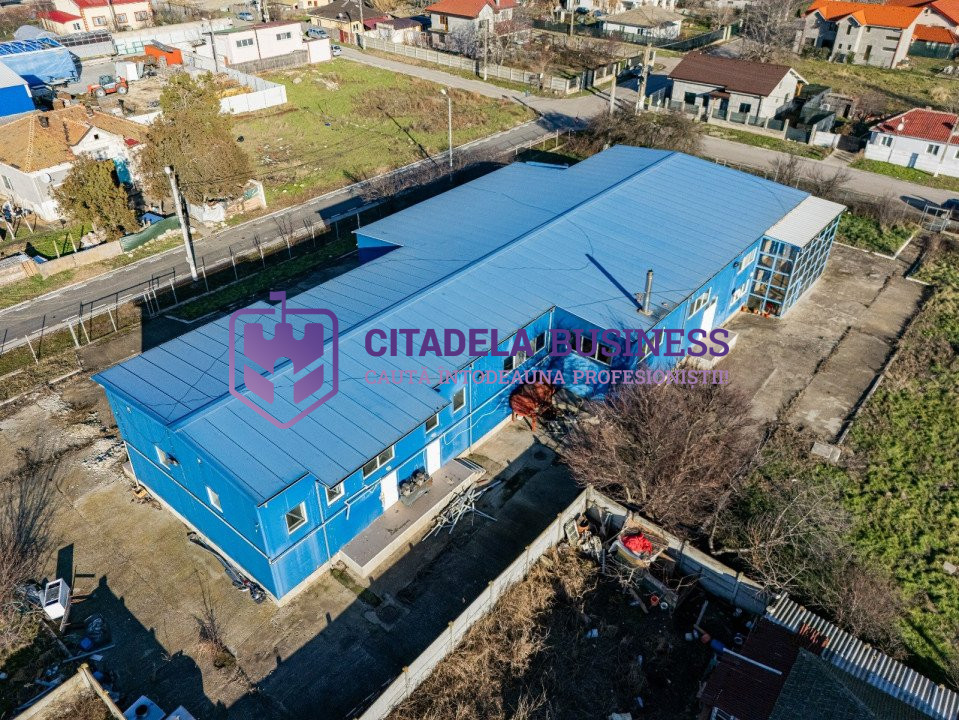 HALA ideala pentru PRODUCTIE ALIMENTARA, Poiana, Ovidiu – 827 mp, teren 4066 mp