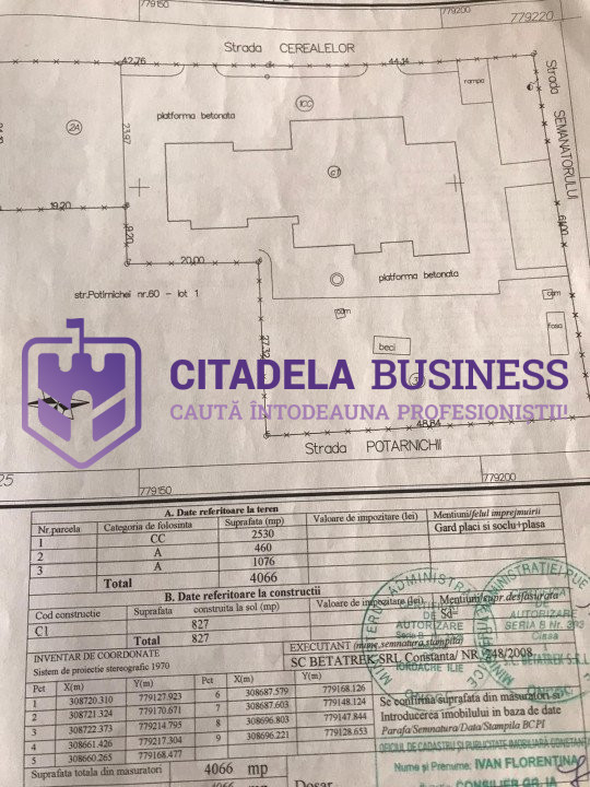 HALA ideala pentru PRODUCTIE ALIMENTARA, Poiana, Ovidiu – 827 mp, teren 4066 mp