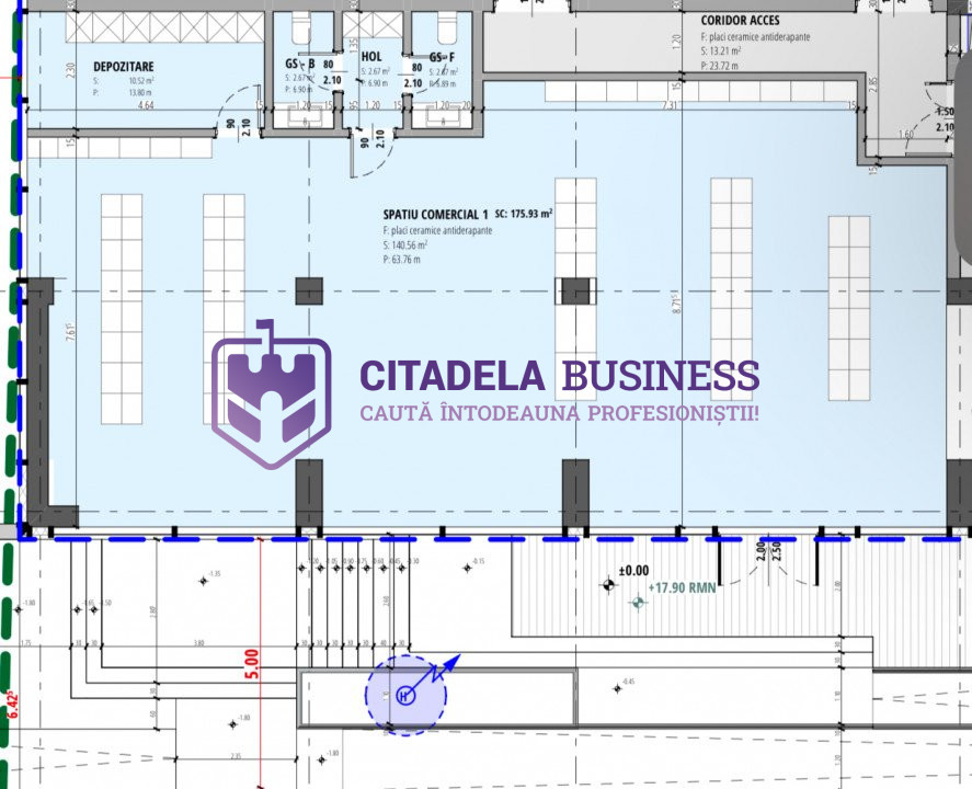 Spatiu comercial 185 mp OPEN SPACE bloc nou - Primavera Campus