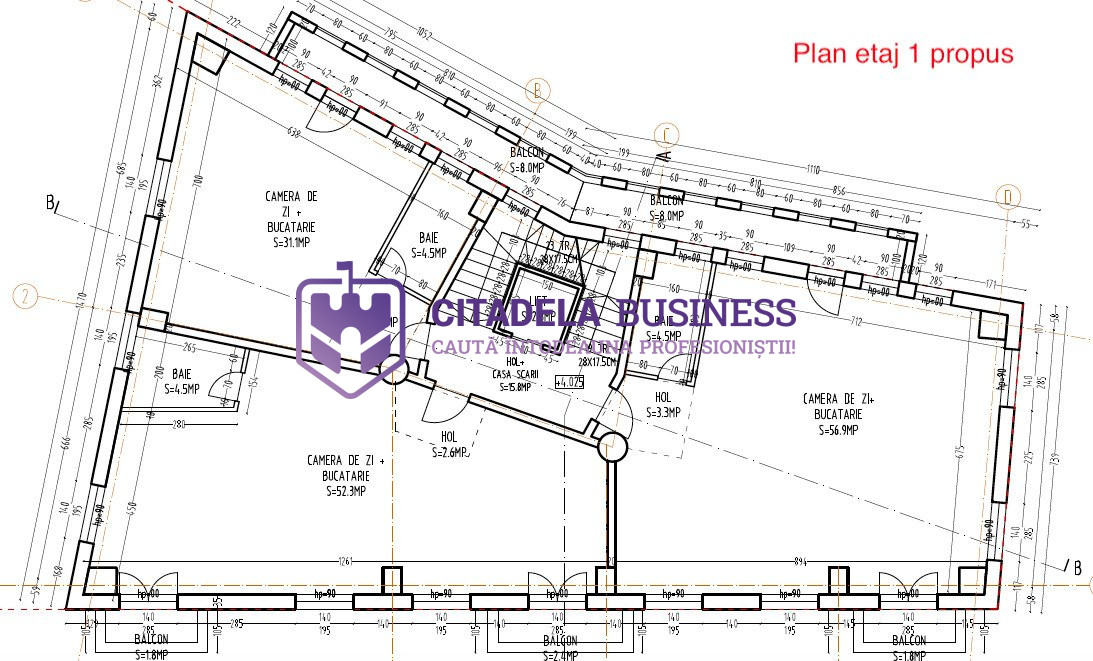 Piata Ovidiu - Zona Peninsulara Imobil D+P+1+Pod cladire renovabila 657 mp