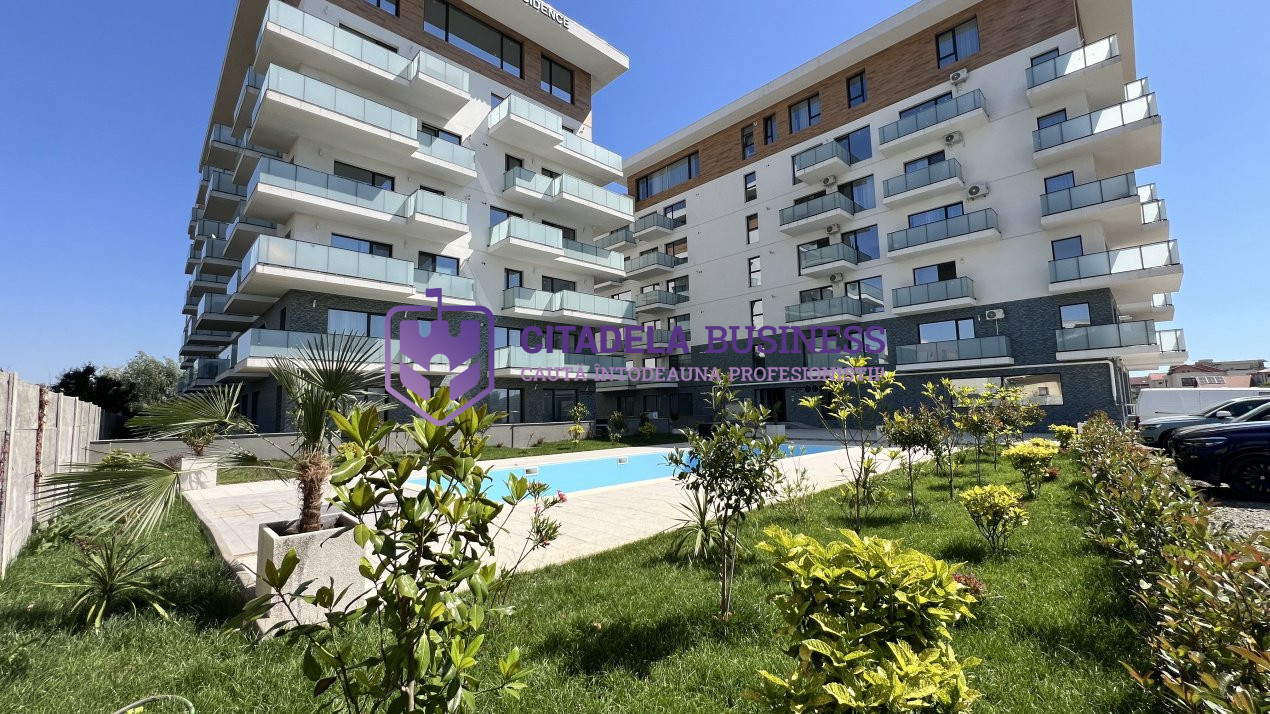 Apartament cu vedere spre PISCINA in bloc finalizat Mamaia Sat