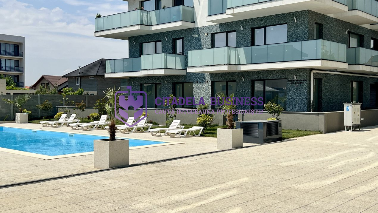 Apartament cu acces DIRECT la PISCINA, curte proprie+parcare subterana inclusa!