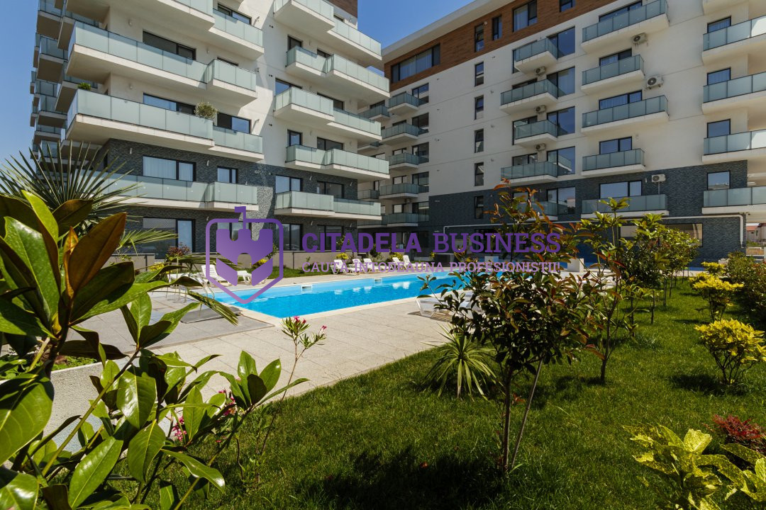 Apartament cu acces DIRECT la PISCINA, curte proprie+parcare subterana inclusa!