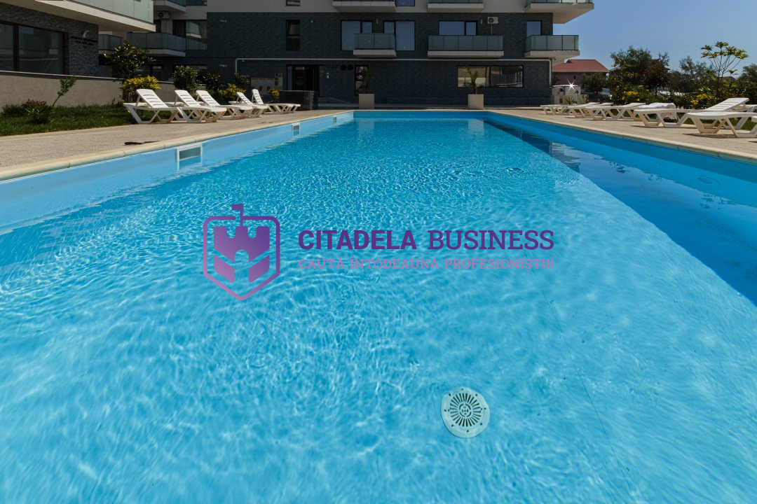 Apartament cu acces DIRECT la PISCINA, curte proprie+parcare subterana inclusa!