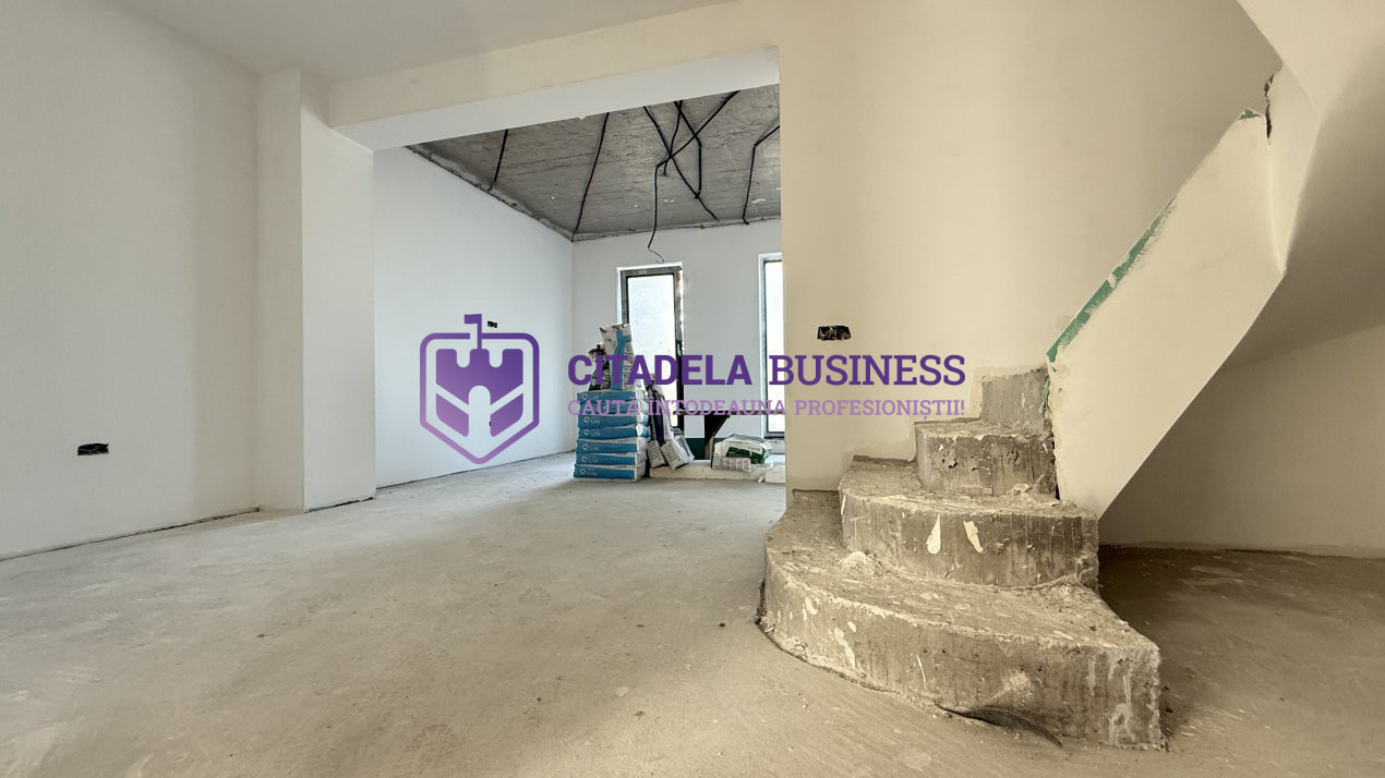 Townhouse P+2+3r terasa, 5 camere, in Kamsas, zona de case, finalizata