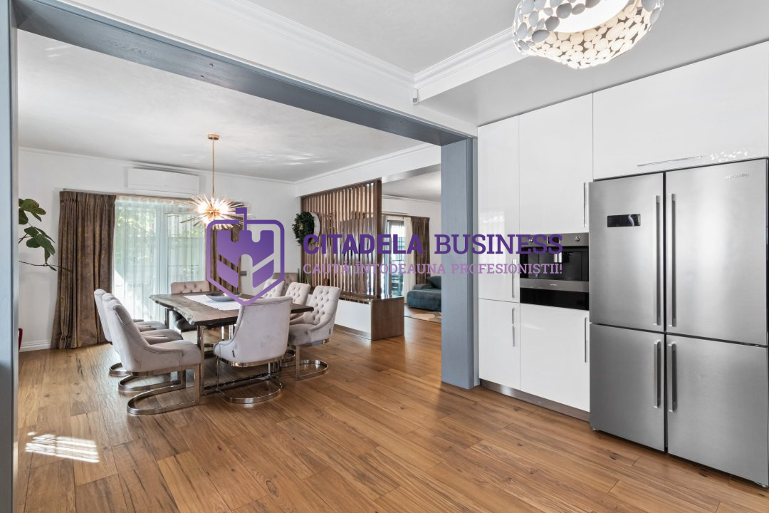 Casă elegantă 4 camere în zona Hanul Piraților – 236 mp, teren 350 mp, mobilata