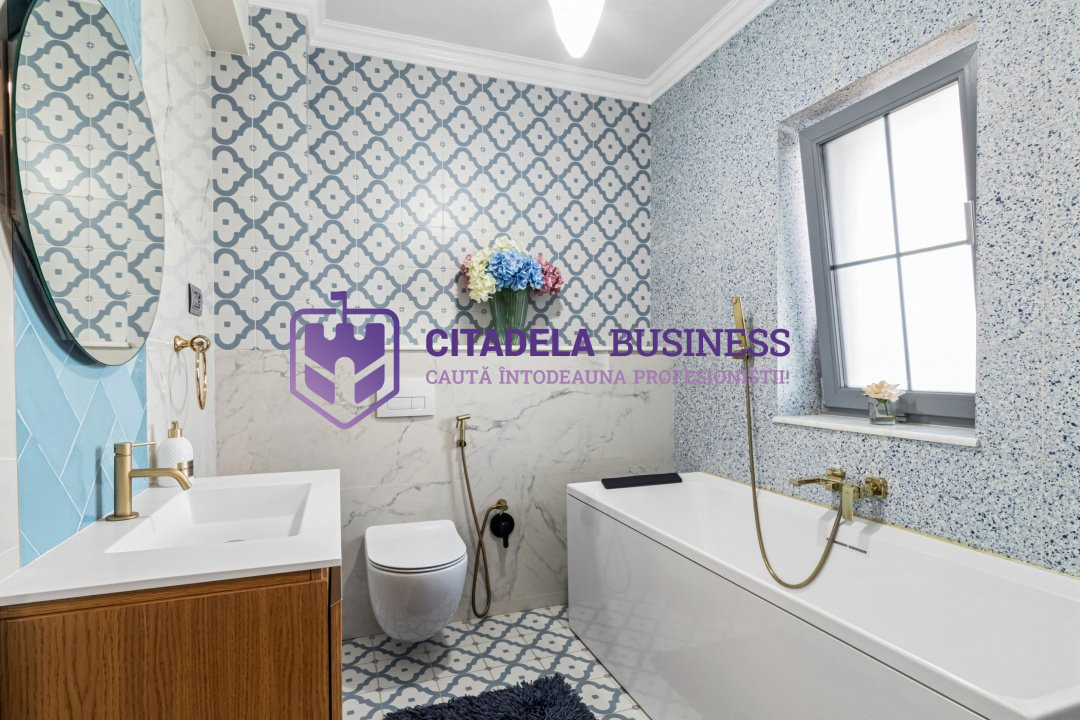 Casă elegantă 4 camere în zona Hanul Piraților – 236 mp, teren 350 mp, mobilata