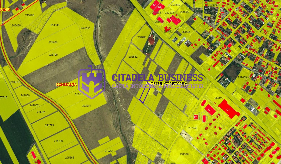 Teren intravilan construibil 2500 mp zona Boreal Bd.Tomis, pentru cartier de vil