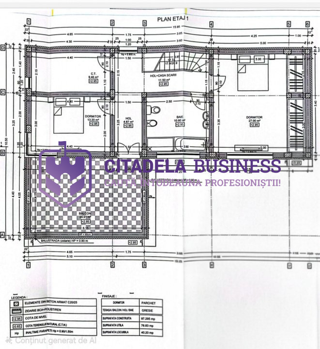 Casa P+1 in Navodari, cartier Midia Sat, vedere spre Lacul Tasaul 