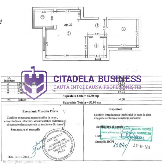 Apartament cu 2 camere in Mamaia Nord, mobilat si utilat, zona Azimuth