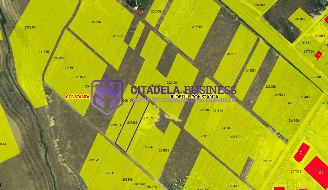 Teren intravilan construibil 2500 mp zona Boreal Bd.Tomis, pentru cartier de vil