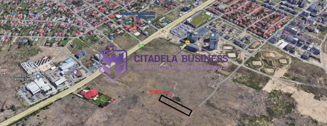 Teren intravilan construibil 2500 mp zona Boreal Bd.Tomis, pentru cartier de vil