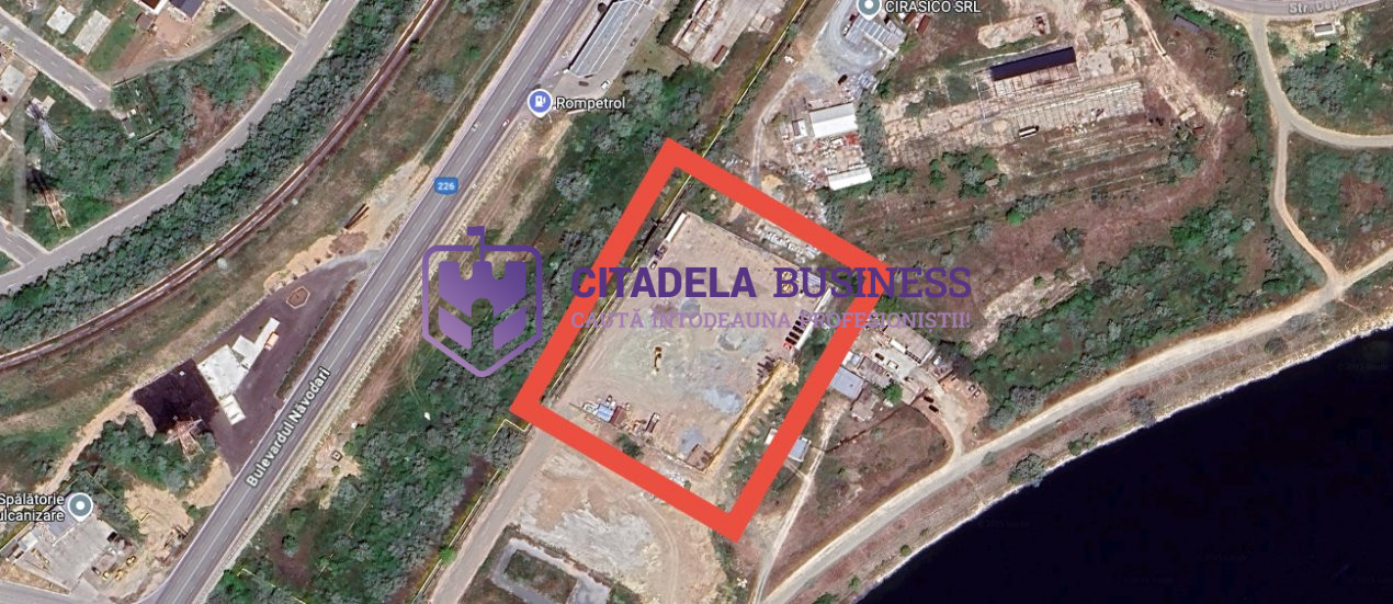 Teren pentru HALA 6.600 mp – POD Năvodari, Ecluza – Rompetrol PORT Midia