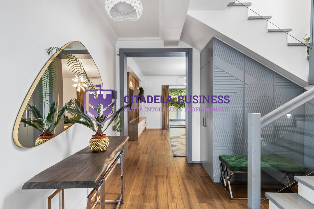 Casă elegantă 4 camere în zona Hanul Piraților – 236 mp, teren 350 mp, mobilata