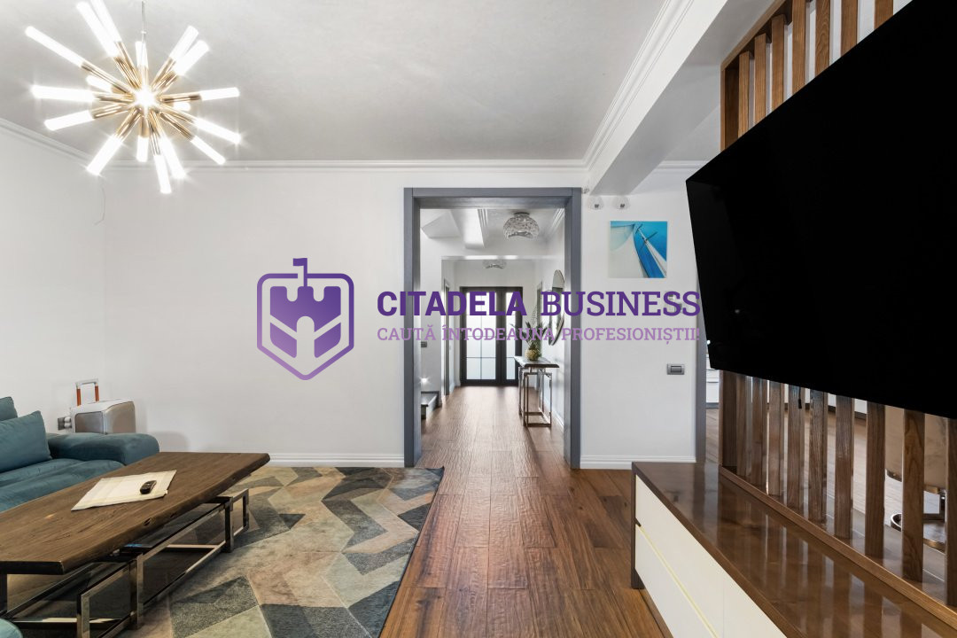 Casă elegantă 4 camere în zona Hanul Piraților – 236 mp, teren 350 mp, mobilata