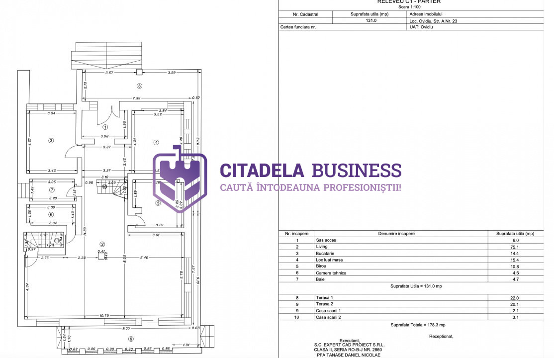 Vila cu 6 camere si teren 500 in Cartier Rezidential Ovidiu Sud, Lacul Siutghiol