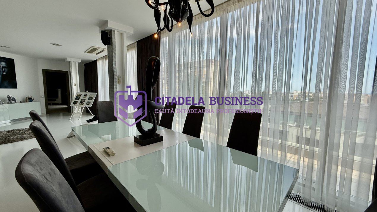 Penthouse UNIC 204 mp totali in Tomis Nord Constanta mobilat si utilat