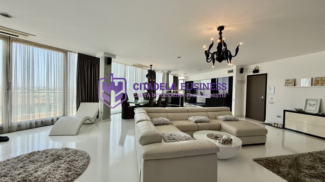 Penthouse UNIC 204 mp totali in Tomis Nord Constanta mobilat si utilat